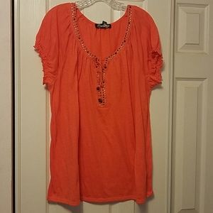 Orange Tunic w/embellishments